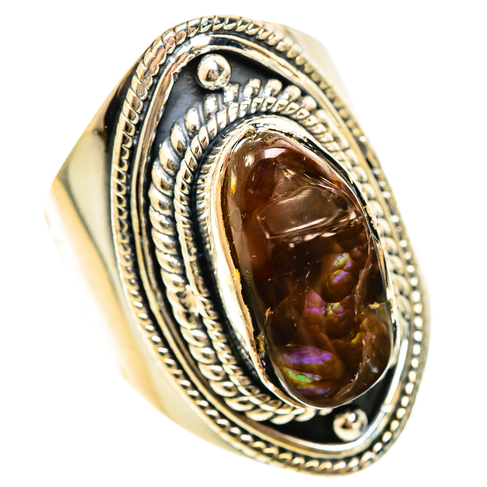 Mexican Fire Agate Rings handcrafted by Ana Silver Co - RING108622 - Photo 2