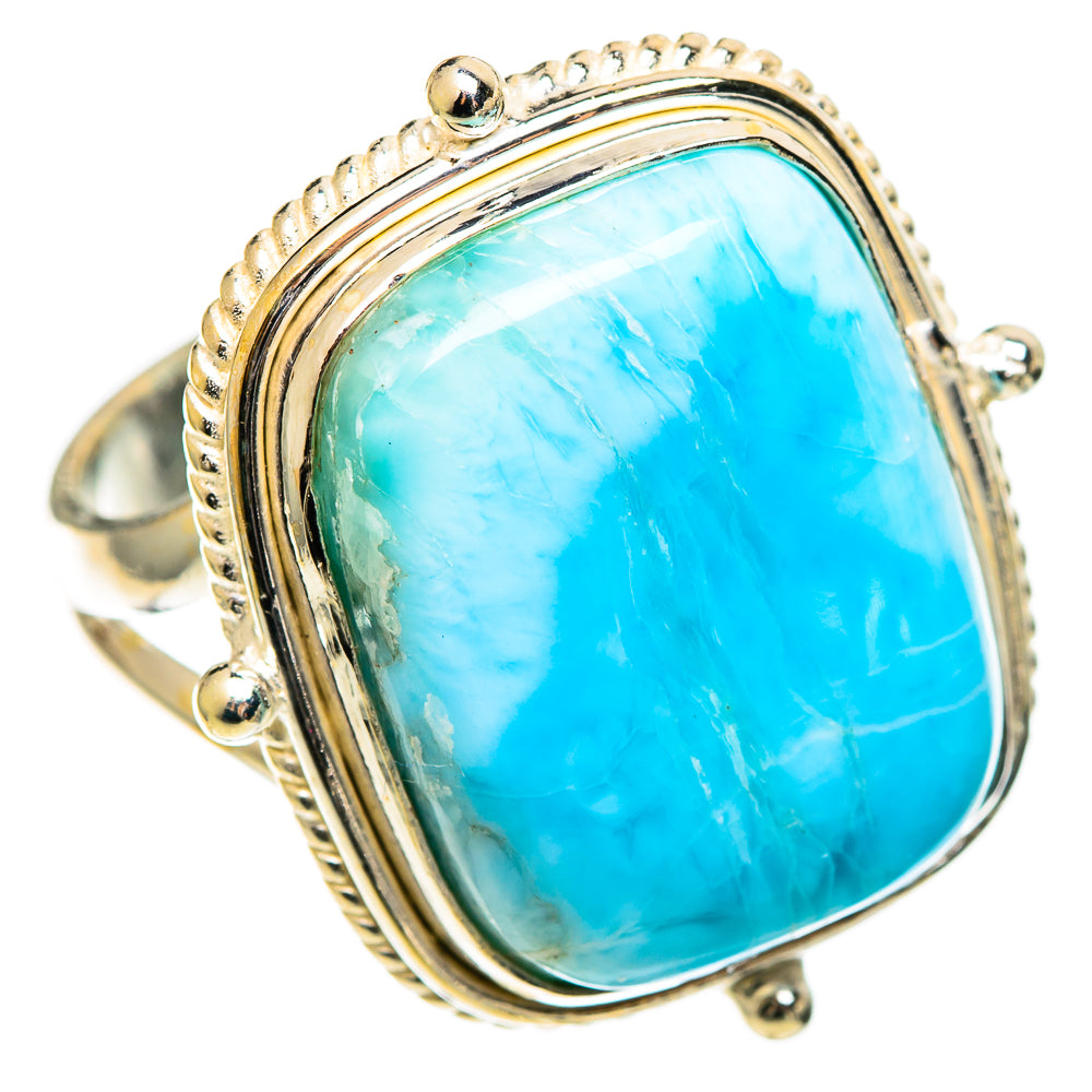 Larimar Rings handcrafted by Ana Silver Co - RING108633 - Photo 2