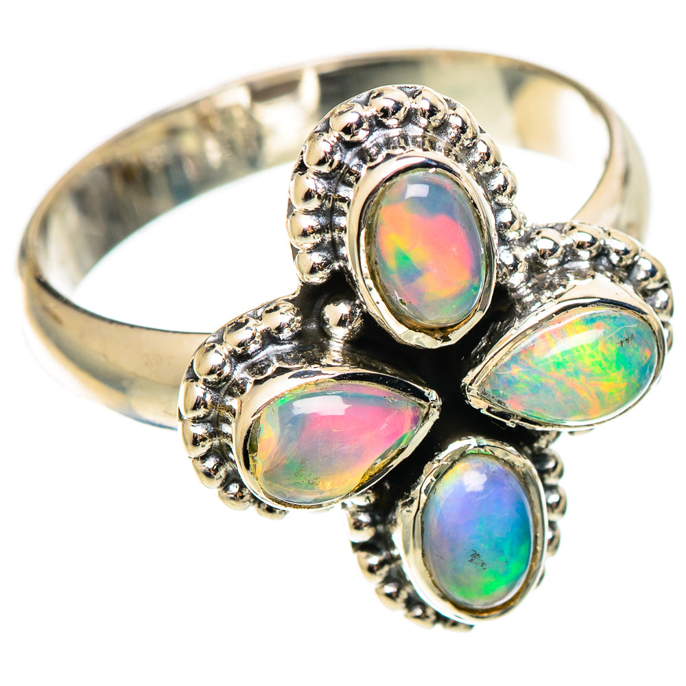 Ethiopian Opal Rings handcrafted by Ana Silver Co - RING108660 - Photo 2