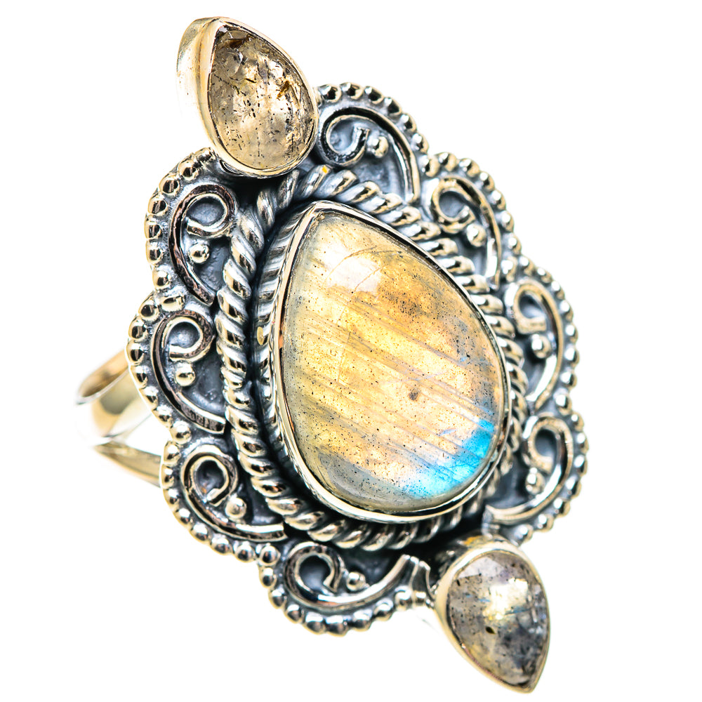 Labradorite Rings handcrafted by Ana Silver Co - RING108663 - Photo 2