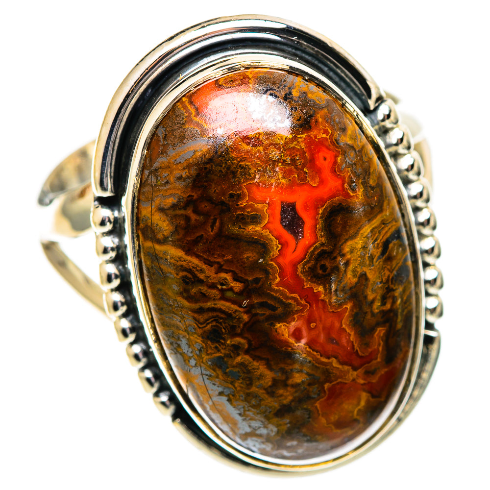 Moroccan Agate Rings handcrafted by Ana Silver Co - RING108675 - Photo 2