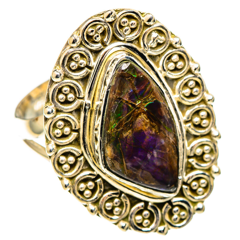 Ammolite Rings handcrafted by Ana Silver Co - RING108727 - Photo 2