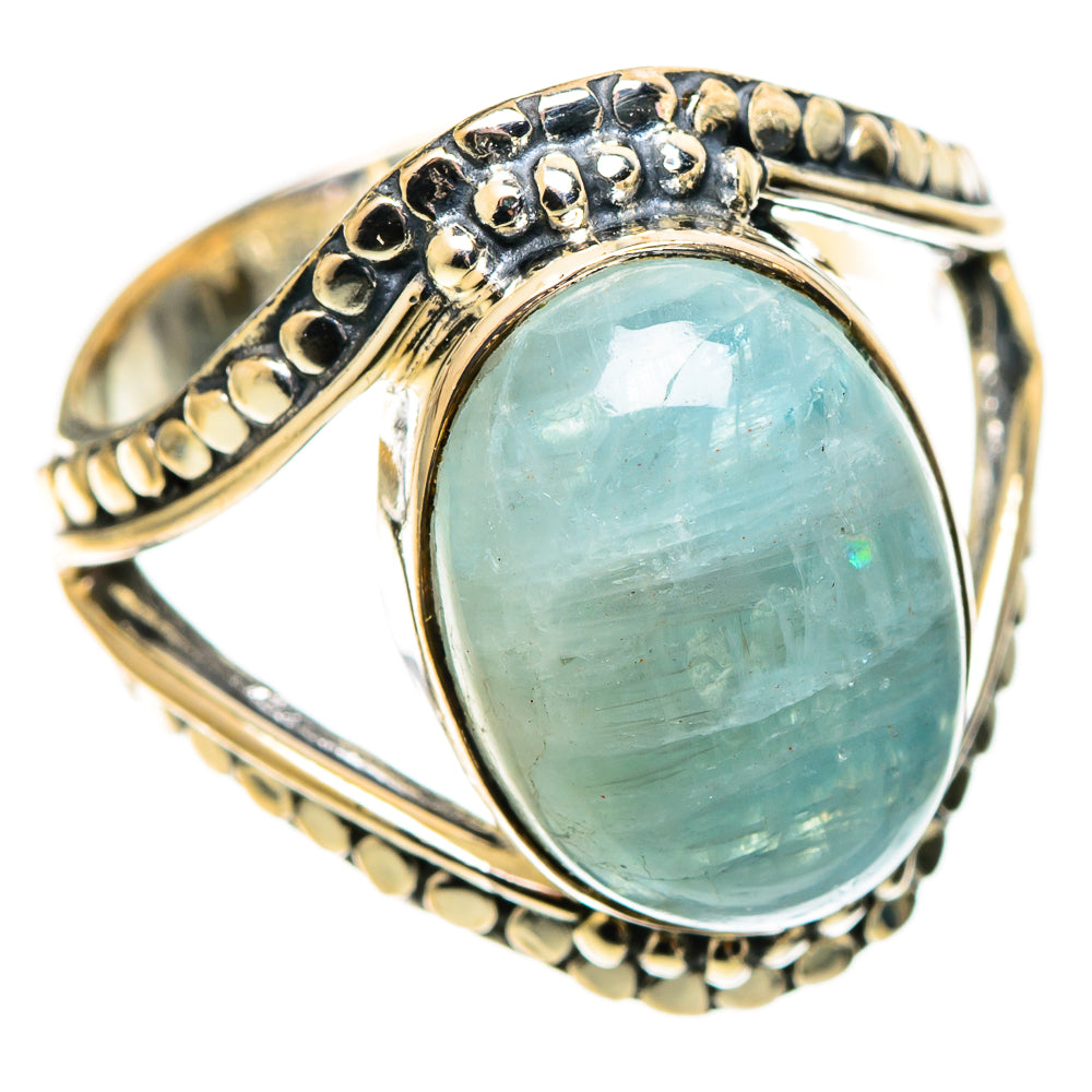 Aquamarine Rings handcrafted by Ana Silver Co - RING108734 - Photo 2