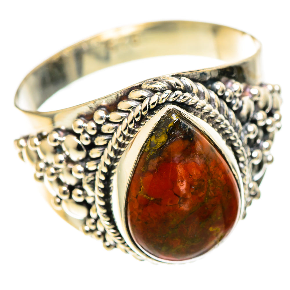 Bloodstone Rings handcrafted by Ana Silver Co - RING108743 - Photo 2