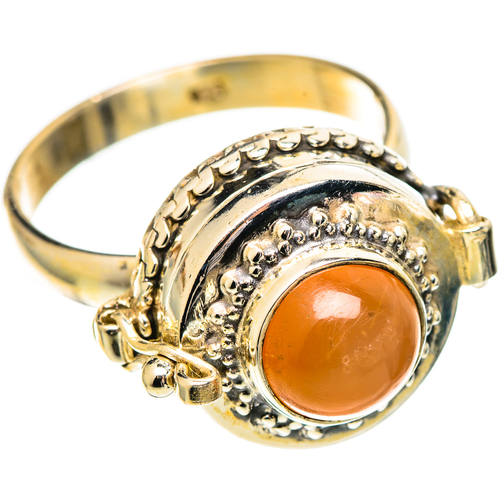 Peach Moonstone Rings handcrafted by Ana Silver Co - RING108746 - Photo 2