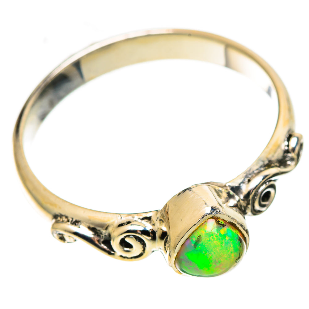 Ethiopian Opal Rings handcrafted by Ana Silver Co - RING108824 - Photo 2