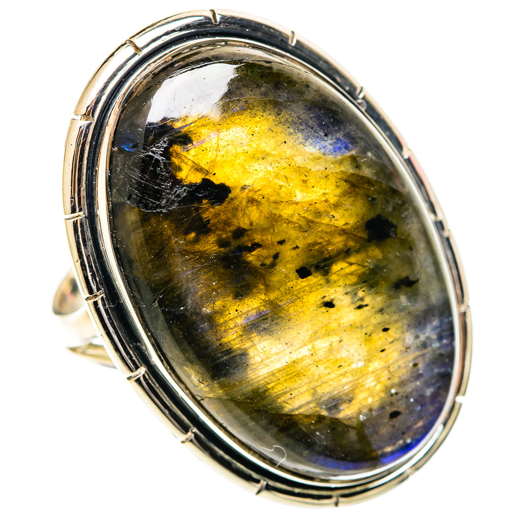 Labradorite Rings handcrafted by Ana Silver Co - RING108865 - Photo 2