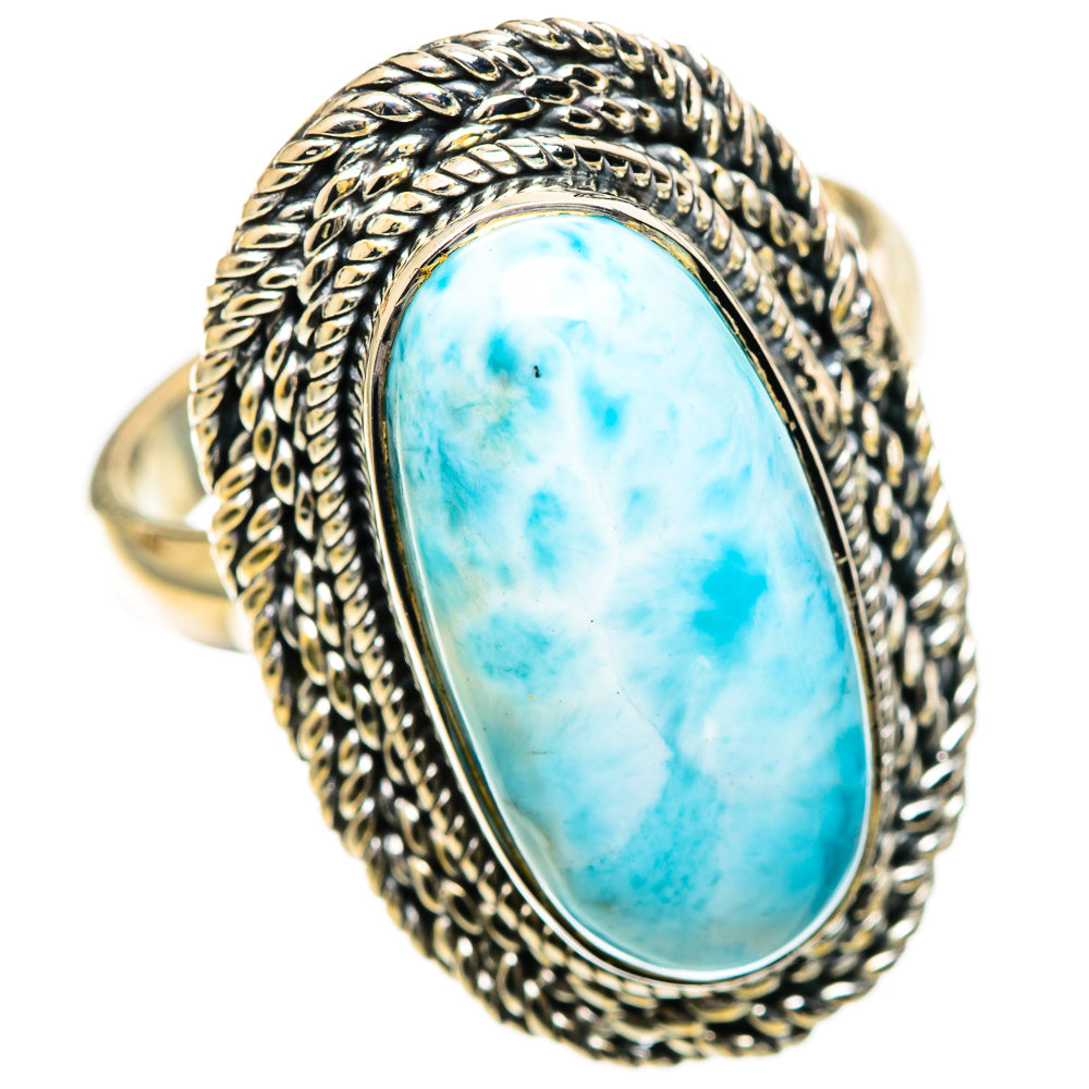 Larimar Rings handcrafted by Ana Silver Co - RING108895 - Photo 2