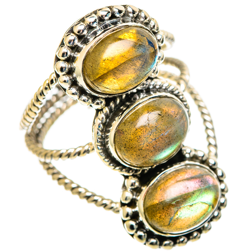 Labradorite Rings handcrafted by Ana Silver Co - RING108905 - Photo 2