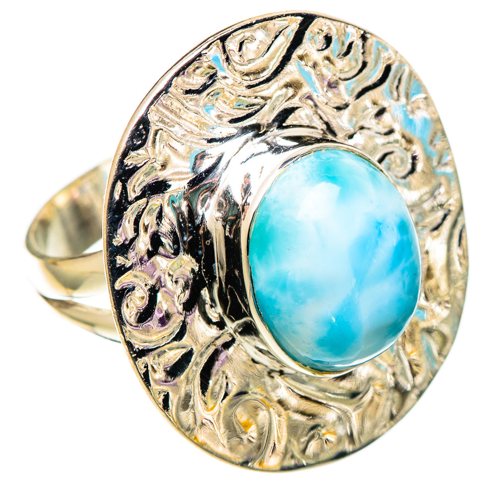 Larimar Rings handcrafted by Ana Silver Co - RING108924 - Photo 2