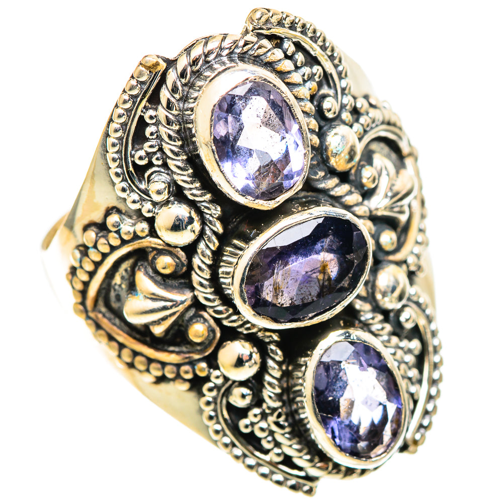 Violet Spinel Rings handcrafted by Ana Silver Co - RING108974 - Photo 2