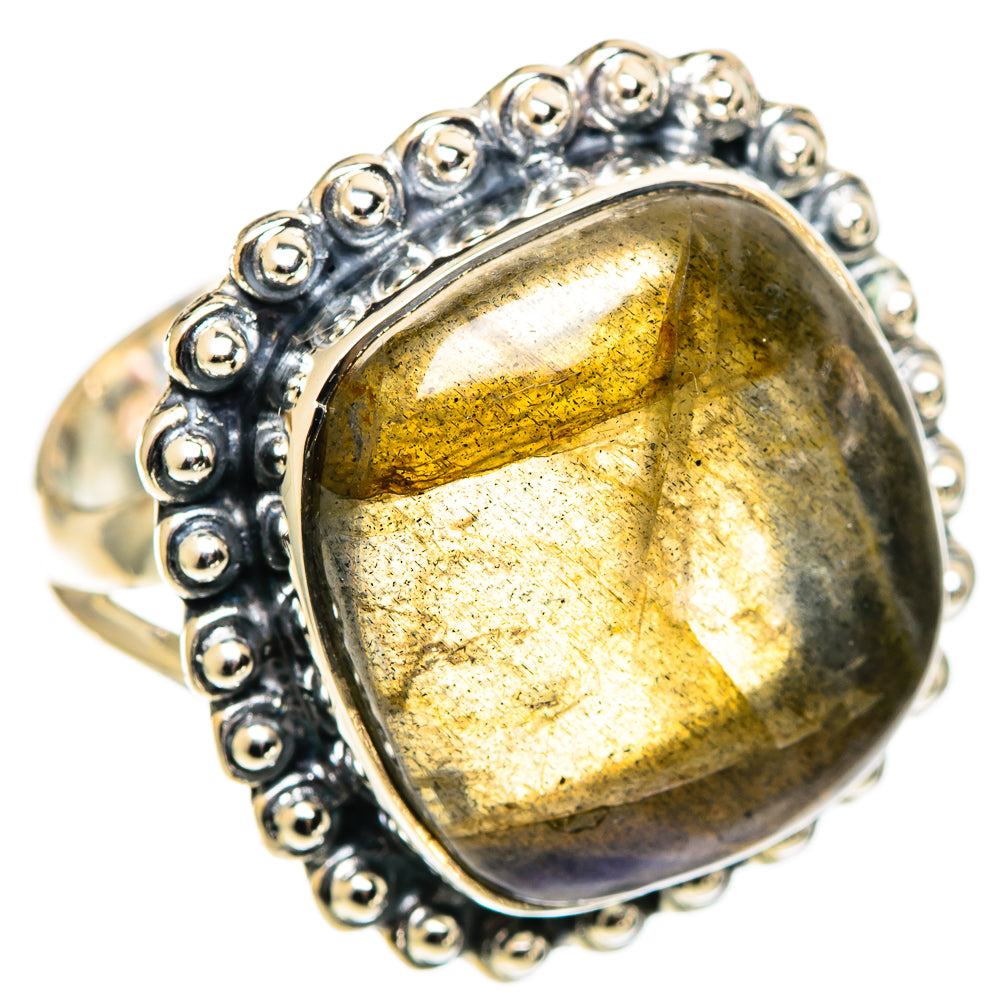 Labradorite Rings handcrafted by Ana Silver Co - RING108988 - Photo 2