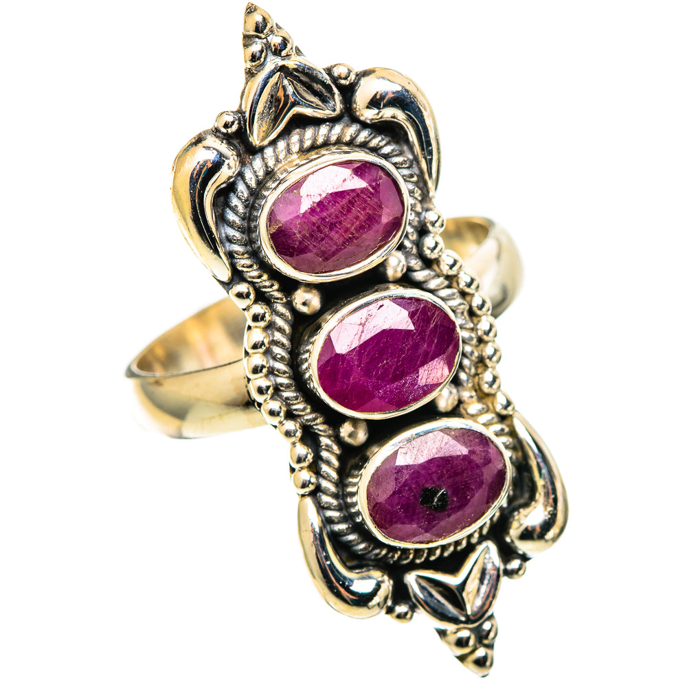 Ruby Rings handcrafted by Ana Silver Co - RING109005 - Photo 2
