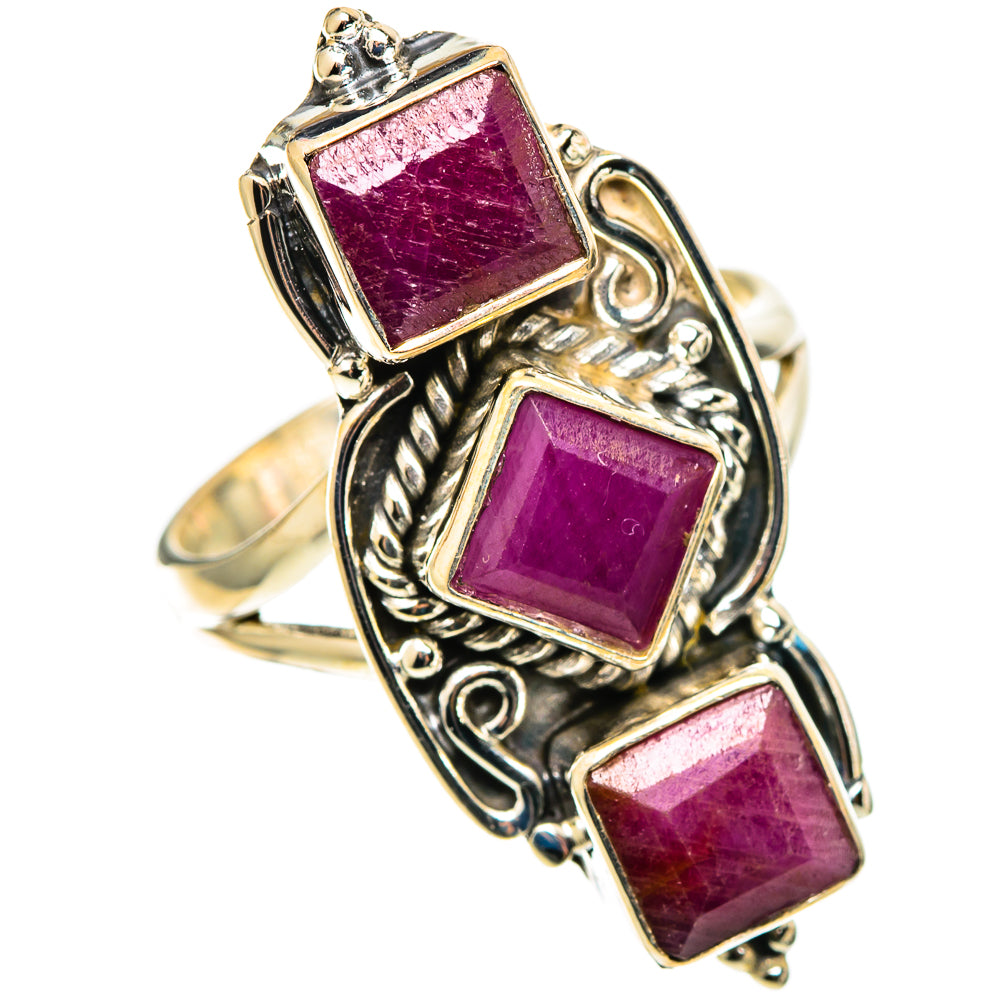 Ruby Rings handcrafted by Ana Silver Co - RING109033 - Photo 2