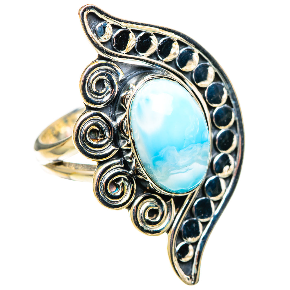 Larimar Rings handcrafted by Ana Silver Co - RING109051 - Photo 2