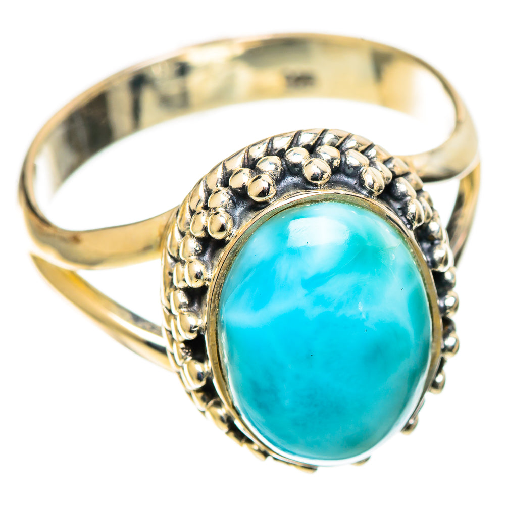 Larimar Rings handcrafted by Ana Silver Co - RING109075 - Photo 2