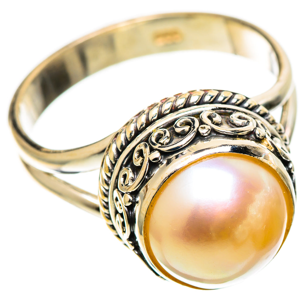 Cultured Pearl Rings handcrafted by Ana Silver Co - RING109098 - Photo 2