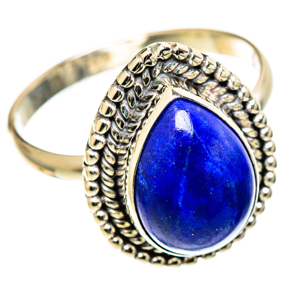 Lapis Lazuli Rings handcrafted by Ana Silver Co - RING109103 - Photo 2