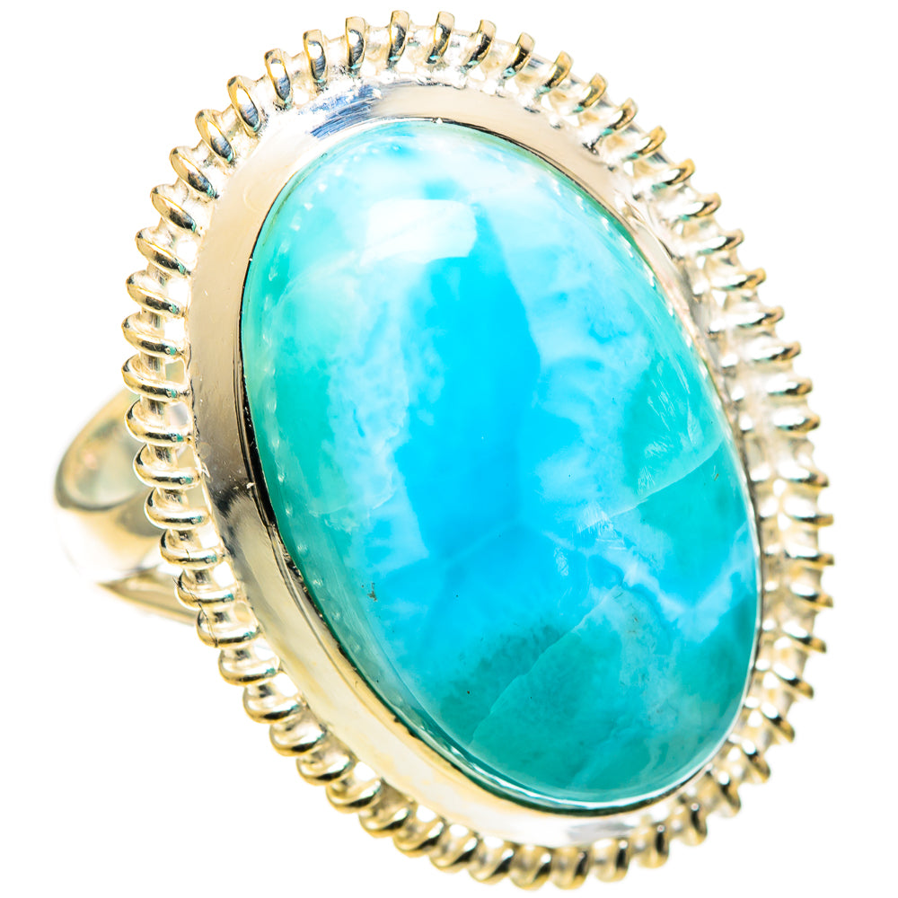 Larimar Rings handcrafted by Ana Silver Co - RING109137 - Photo 2