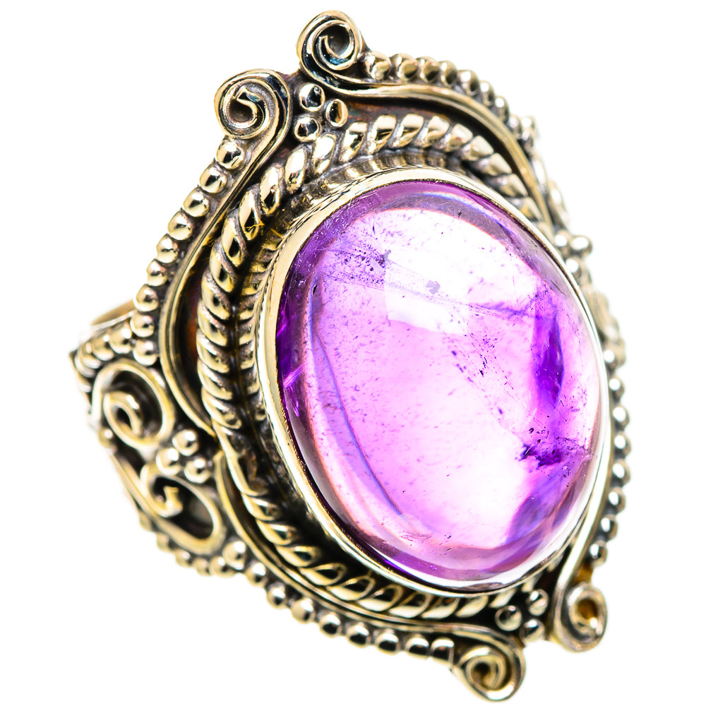 Amethyst Rings handcrafted by Ana Silver Co - RING109161 - Photo 2