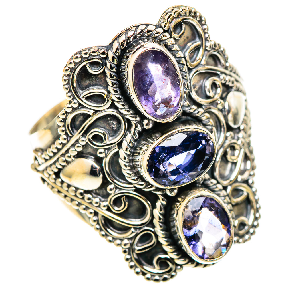 Violet Spinel Rings handcrafted by Ana Silver Co - RING109162 - Photo 2