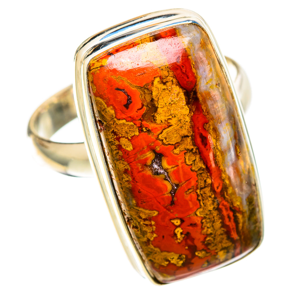 Moroccan Agate Rings handcrafted by Ana Silver Co - RING109195 - Photo 2