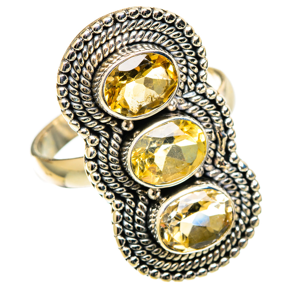 Citrine Rings handcrafted by Ana Silver Co - RING109198 - Photo 2