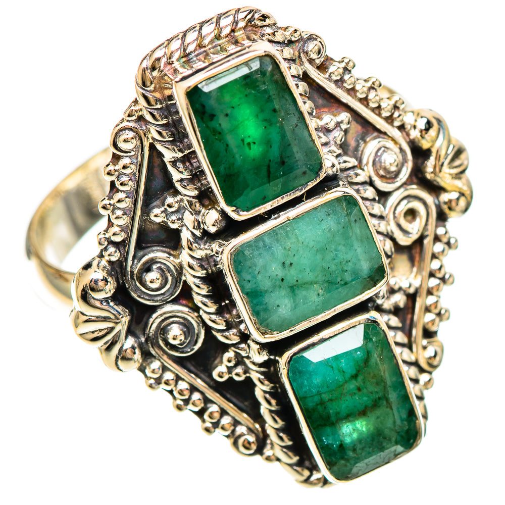 Emerald Rings handcrafted by Ana Silver Co - RING109235 - Photo 2