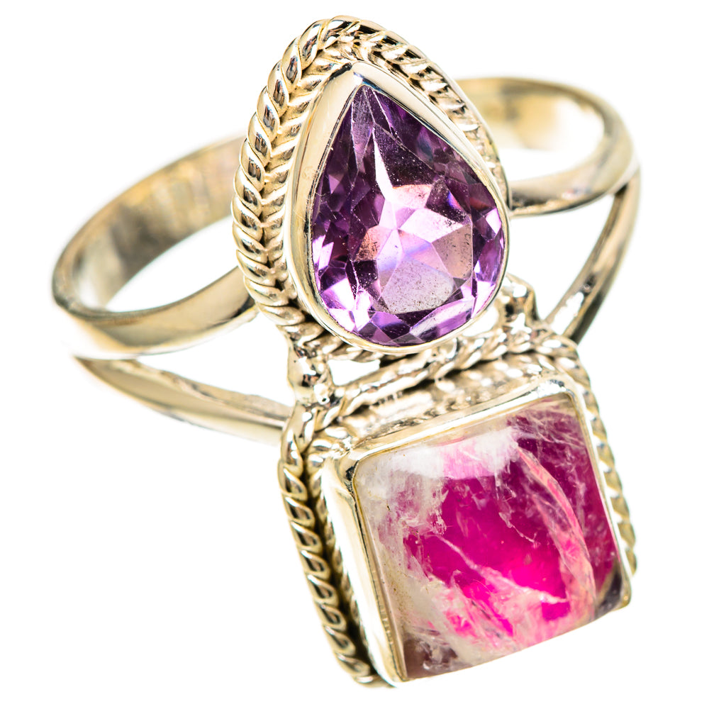 Pink Moonstone Rings handcrafted by Ana Silver Co - RING109255 - Photo 2