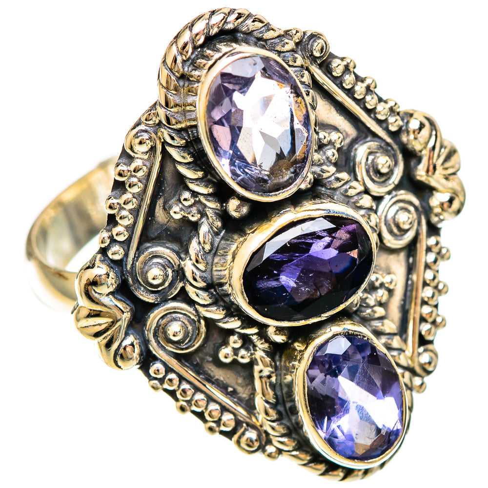 Violet Spinel Rings handcrafted by Ana Silver Co - RING109273 - Photo 2