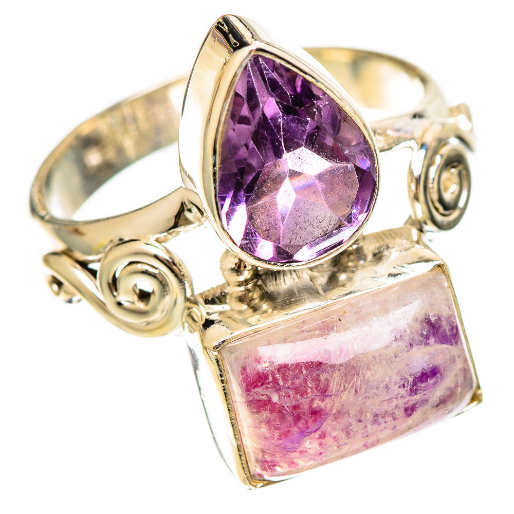 Pink Moonstone Rings handcrafted by Ana Silver Co - RING109287 - Photo 2