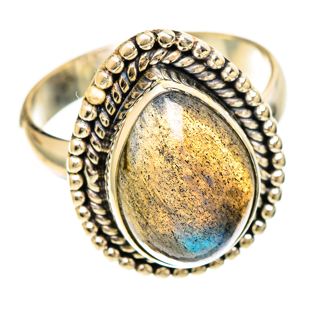 Labradorite Rings handcrafted by Ana Silver Co - RING109291 - Photo 2