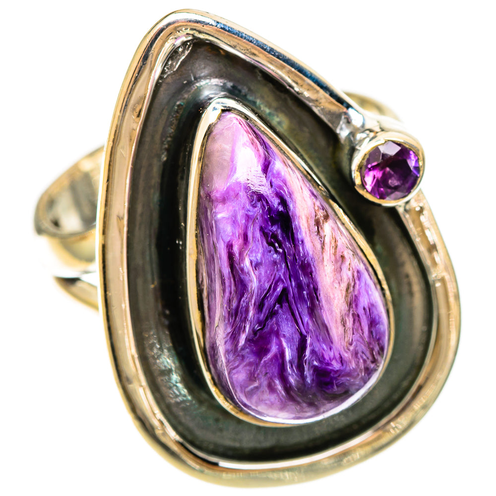 Charoite Rings handcrafted by Ana Silver Co - RING109307 - Photo 2