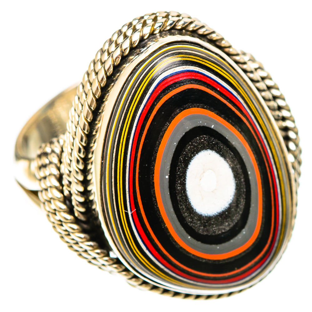 Fordite Rings handcrafted by Ana Silver Co - RING109319 - Photo 2