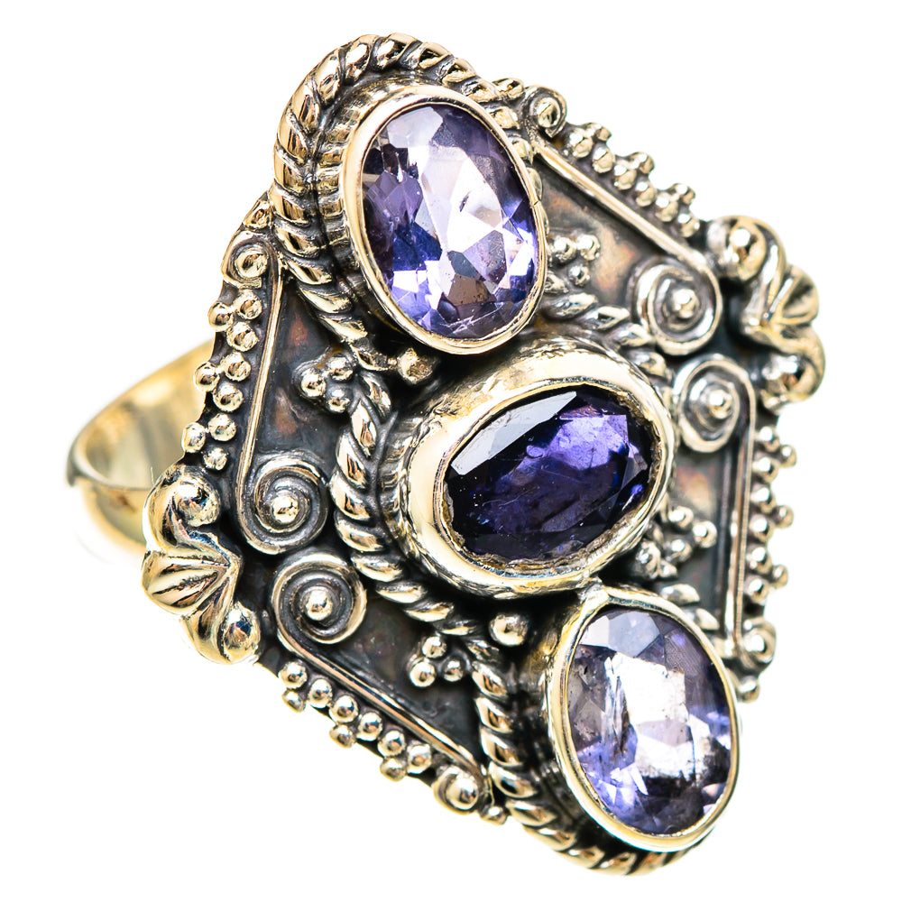 Violet Spinel Rings handcrafted by Ana Silver Co - RING109338 - Photo 2