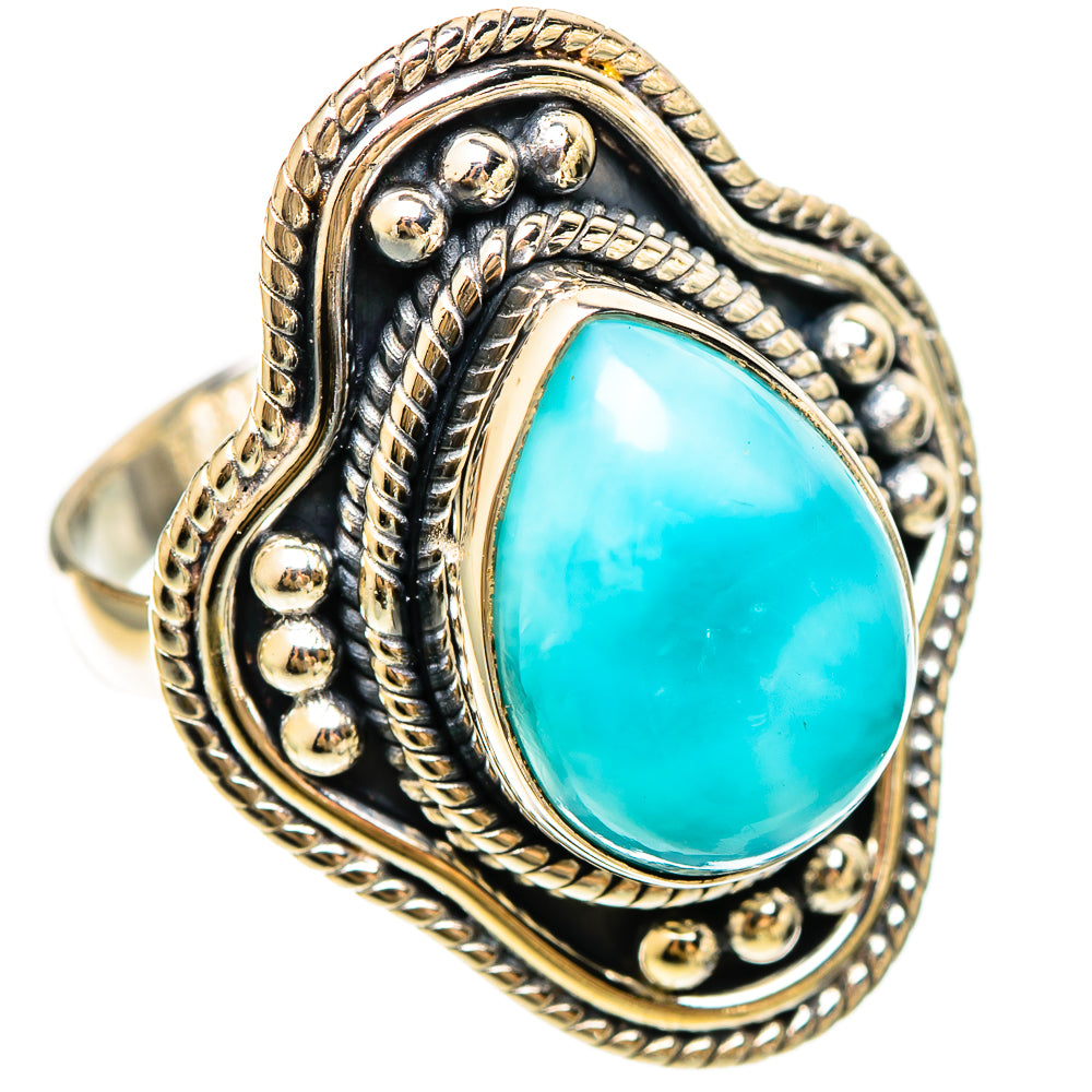 Larimar Rings handcrafted by Ana Silver Co - RING109355 - Photo 2