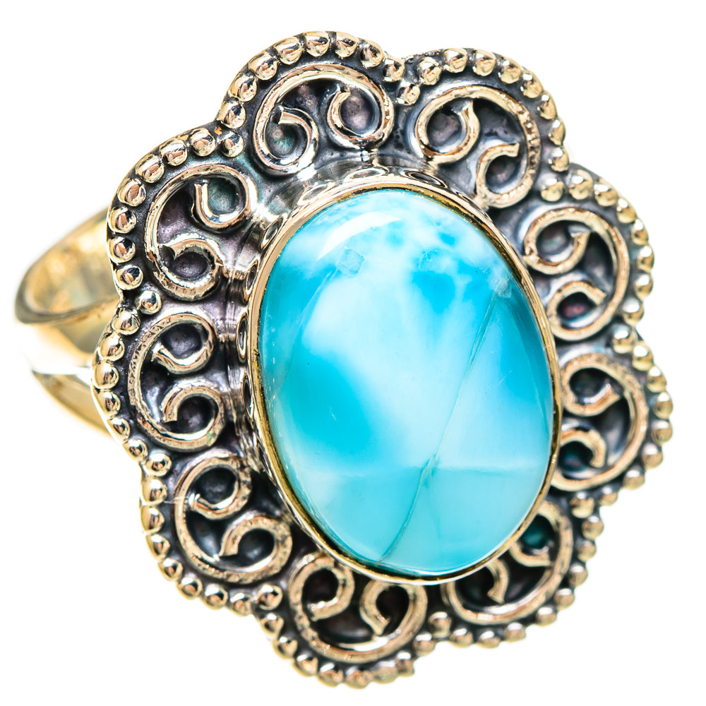 Larimar Rings handcrafted by Ana Silver Co - RING109387 - Photo 2