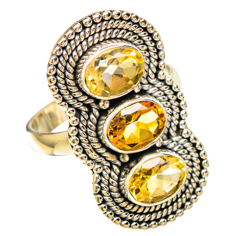 Citrine Rings handcrafted by Ana Silver Co - RING109431 - Photo 2