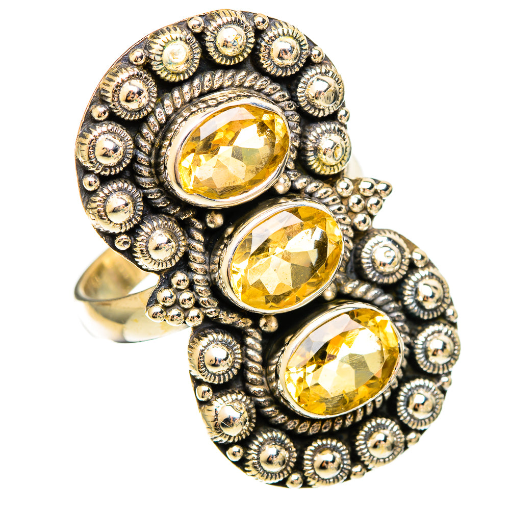 Citrine Rings handcrafted by Ana Silver Co - RING109432 - Photo 2