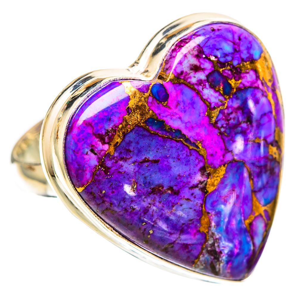 Purple Copper Composite Turquoise Rings handcrafted by Ana Silver Co - RING109437 - Photo 2