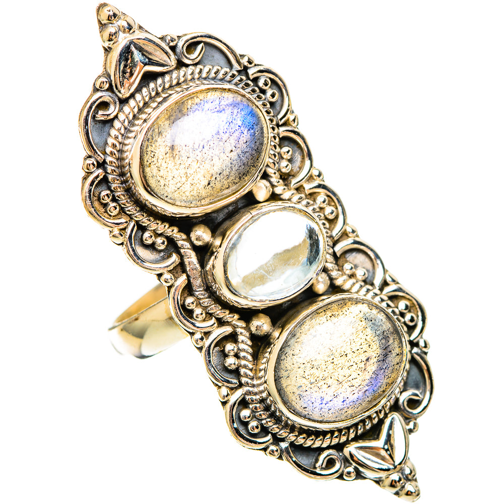 Labradorite Rings handcrafted by Ana Silver Co - RING109452 - Photo 2