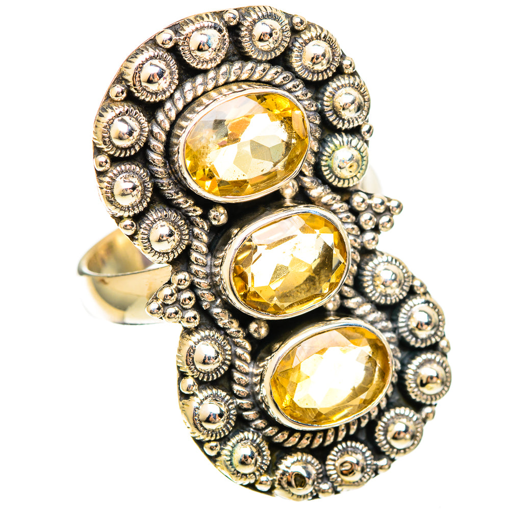 Citrine Rings handcrafted by Ana Silver Co - RING109514 - Photo 2