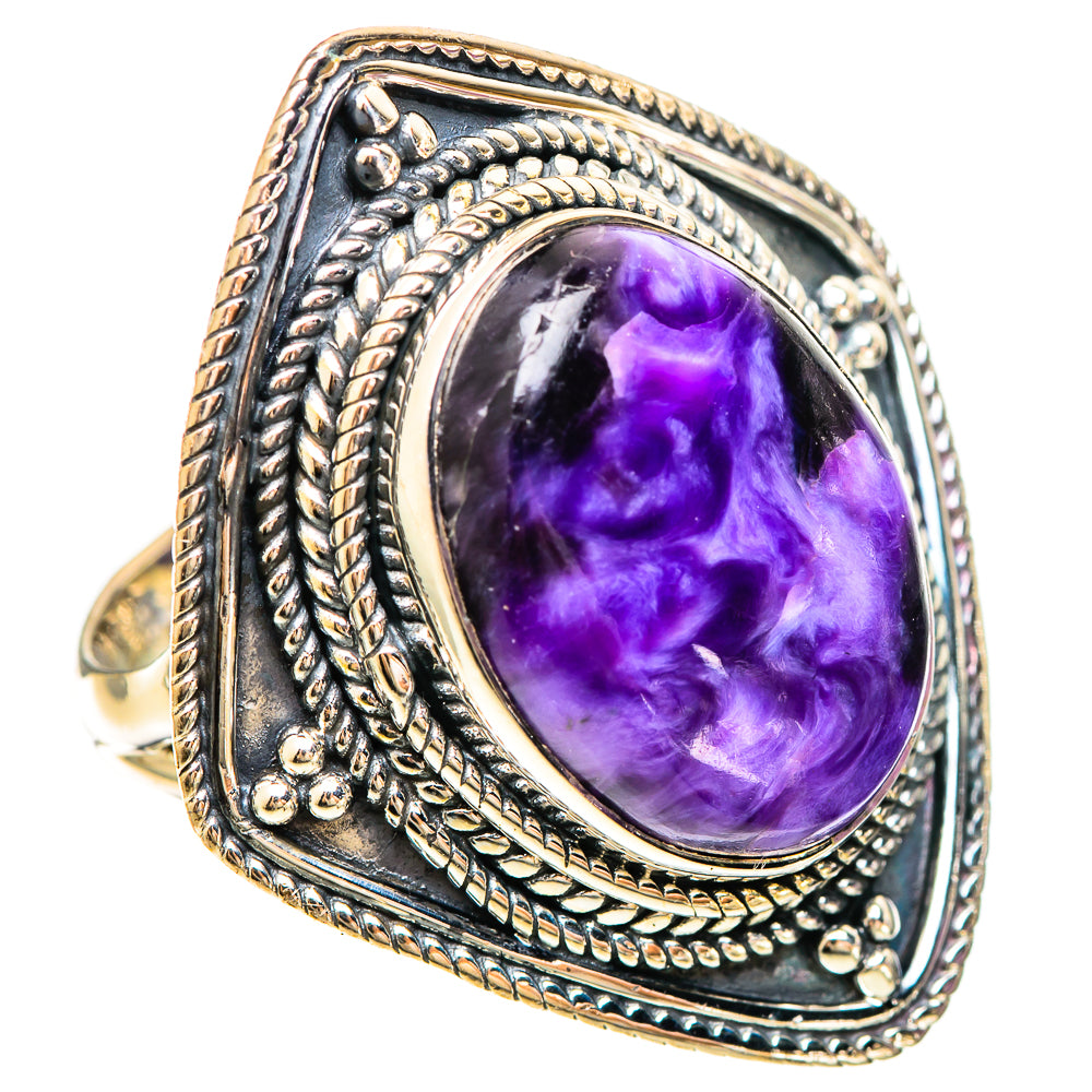 Charoite Rings handcrafted by Ana Silver Co - RING109523 - Photo 2