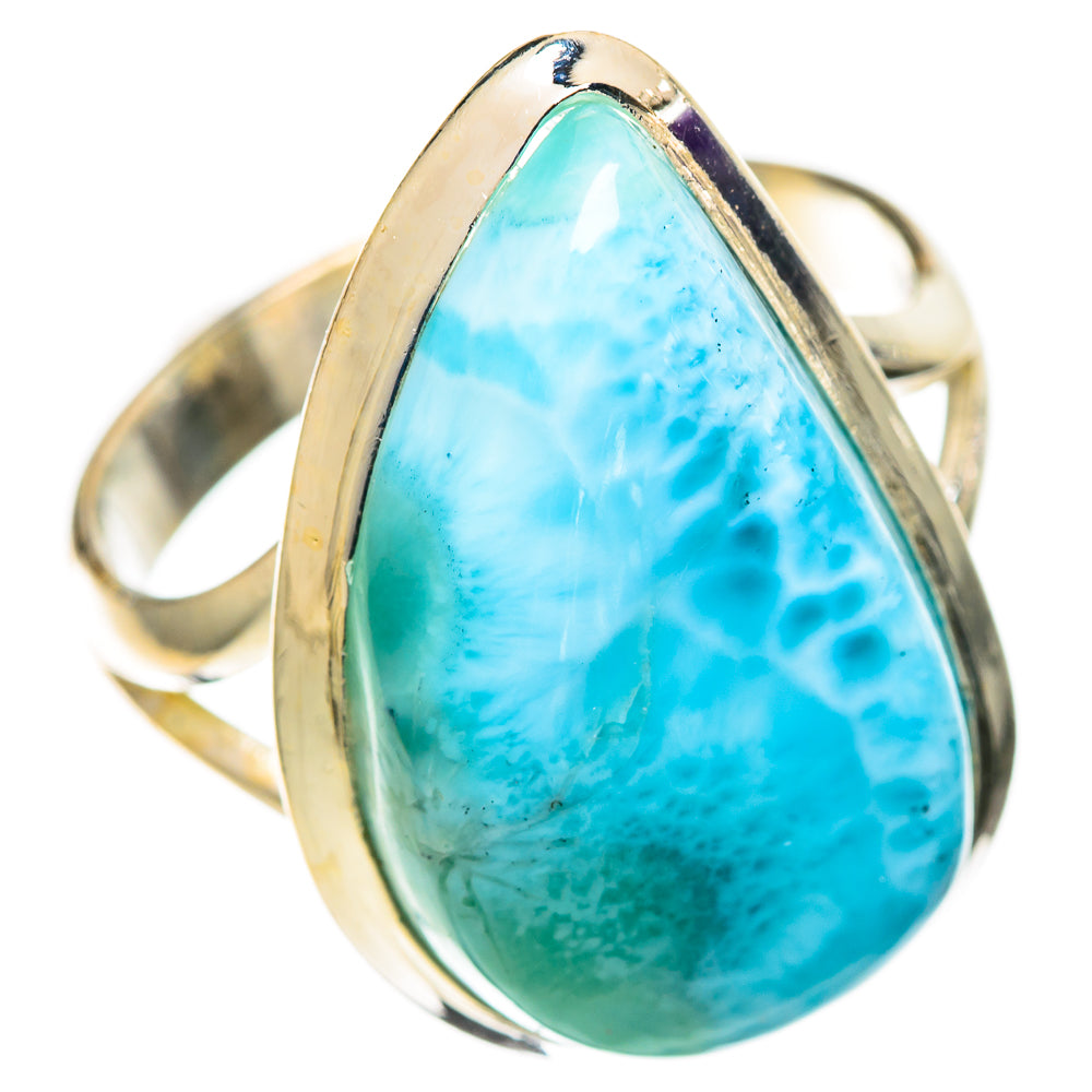 Larimar Rings handcrafted by Ana Silver Co - RING109533 - Photo 2