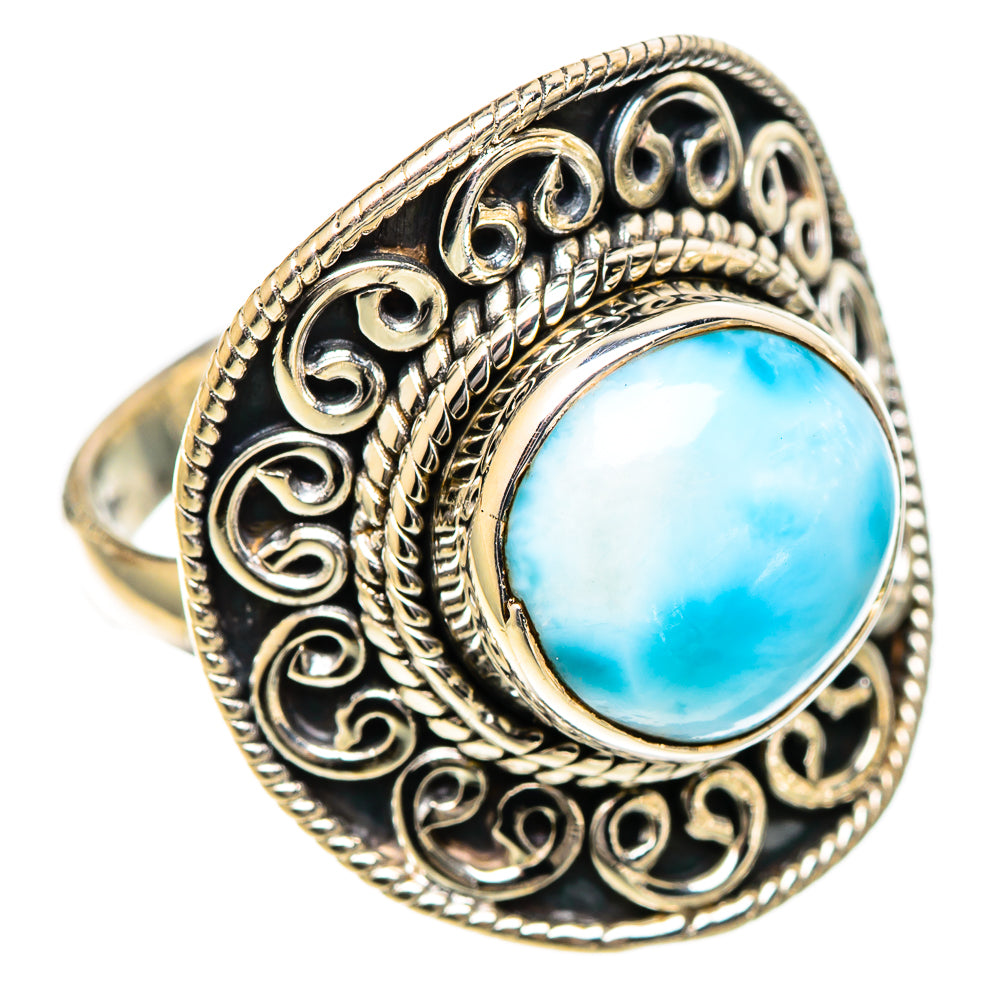 Larimar Rings handcrafted by Ana Silver Co - RING109566 - Photo 2