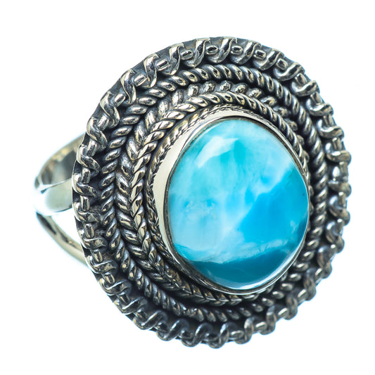 Larimar Rings handcrafted by Ana Silver Co - RING10957