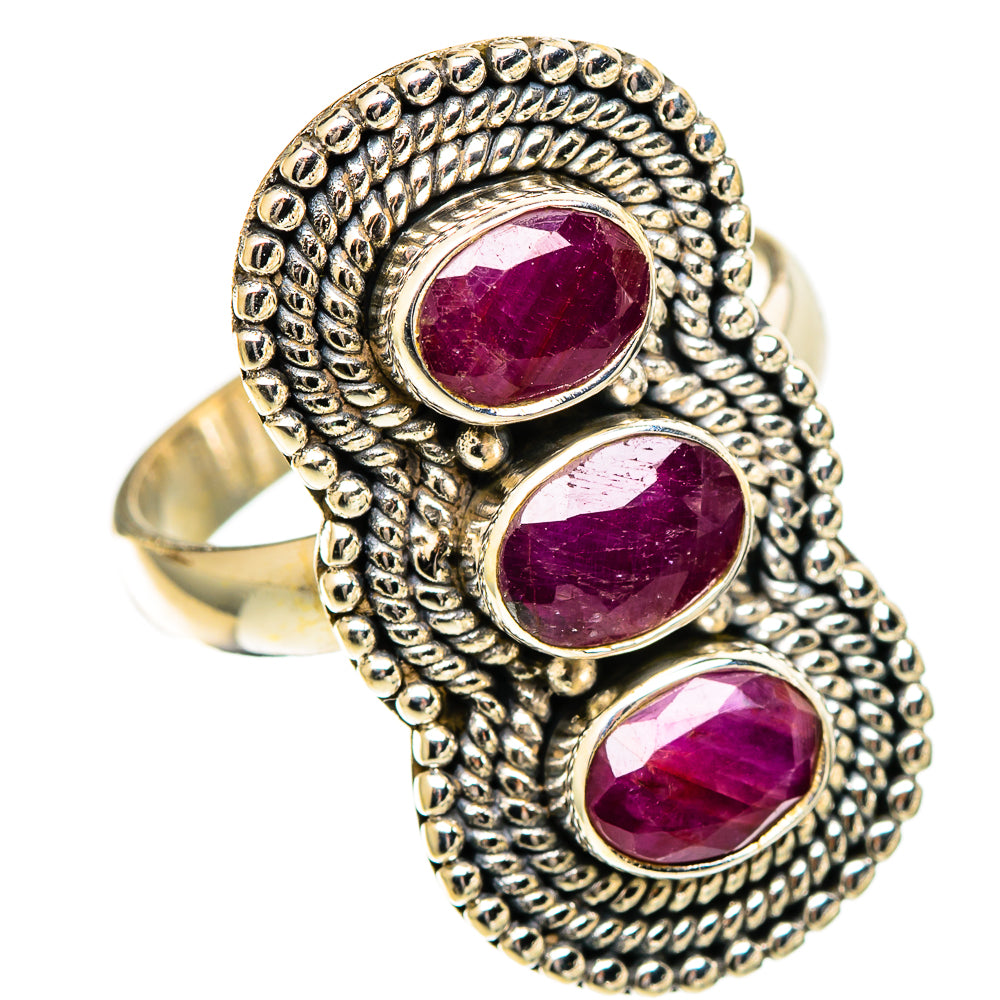 Ruby Rings handcrafted by Ana Silver Co - RING109604 - Photo 2