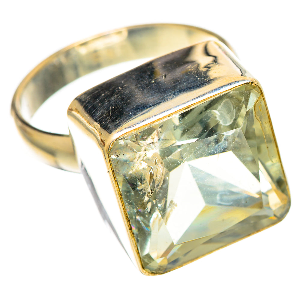 Green Amethyst Rings handcrafted by Ana Silver Co - RING109657 - Photo 2