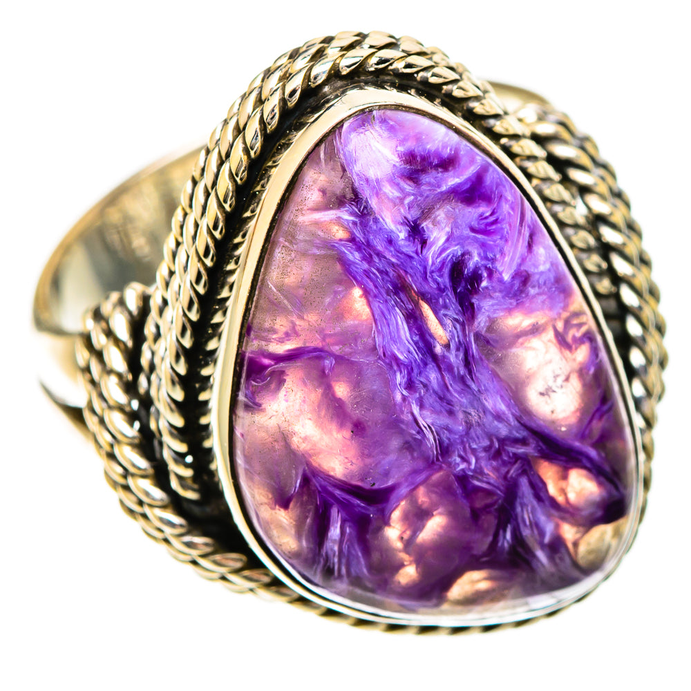 Charoite Rings handcrafted by Ana Silver Co - RING109662 - Photo 2