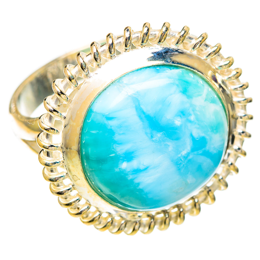 Larimar Rings handcrafted by Ana Silver Co - RING109679 - Photo 2